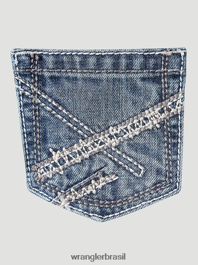 Wrangler Jeans 20x vintage bootcut slim fit quebrando barreiras (42bwxbb) Rapazes roupas 00LN6N940