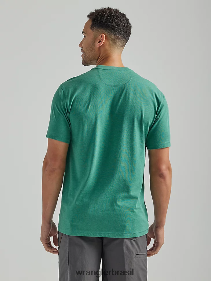 Wrangler Riggs Workwear Camiseta de desempenho de manga curta com 1 bolso abeto (112324983) homens roupas 00LN6N282