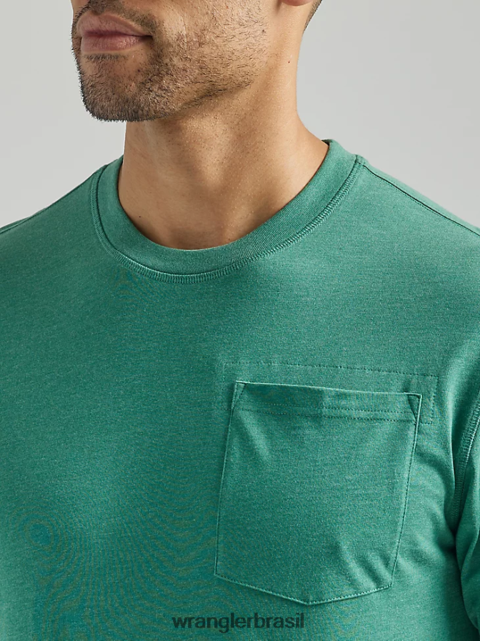 Wrangler Riggs Workwear Camiseta de desempenho de manga curta com 1 bolso abeto (112324983) homens roupas 00LN6N282