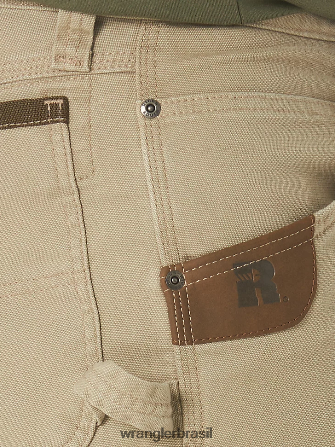 Wrangler Riggs Workwear Stretch Ranger Cargo Curto cáqui escuro (3w362dk) homens roupas 00LN6N536