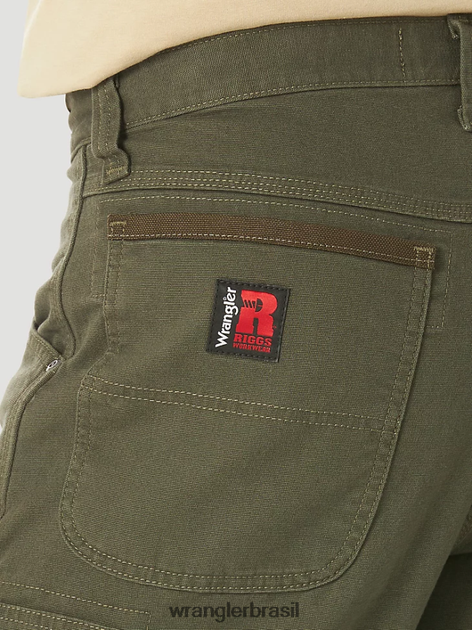 Wrangler Riggs Workwear Stretch Ranger Cargo Curto loden (3w362ld) homens roupas 00LN6N537