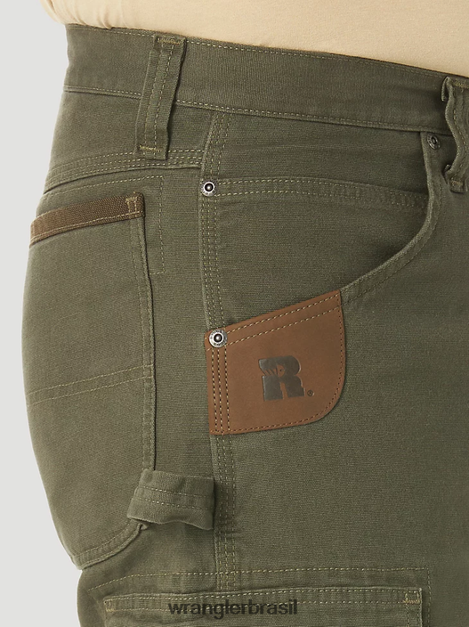 Wrangler Riggs Workwear Stretch Ranger Cargo Curto loden (3w362ld) homens roupas 00LN6N537