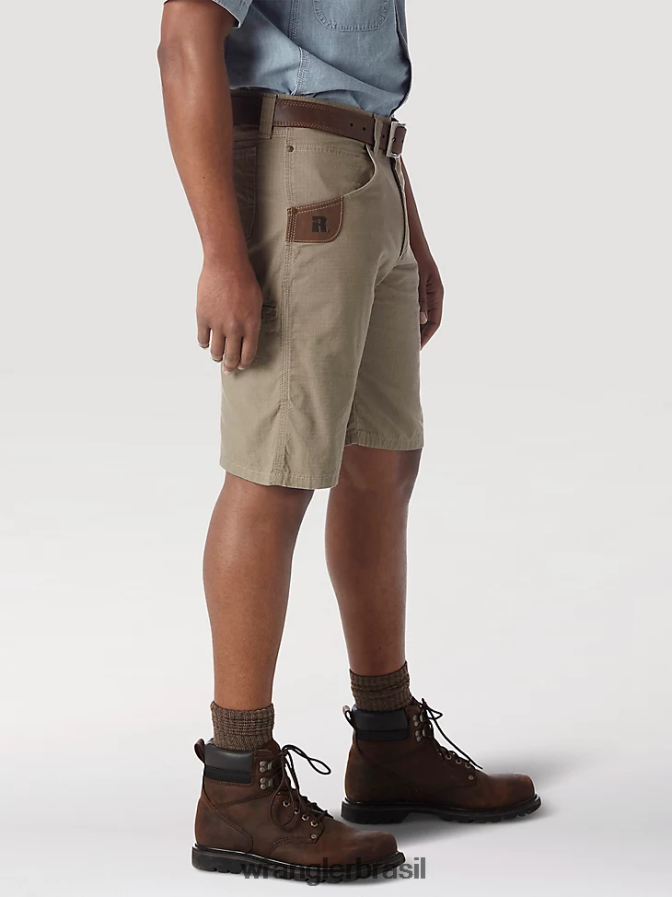 Wrangler Riggs Workwear Técnico Short cáqui escuro (3w345dk) homens roupas 00LN6N592