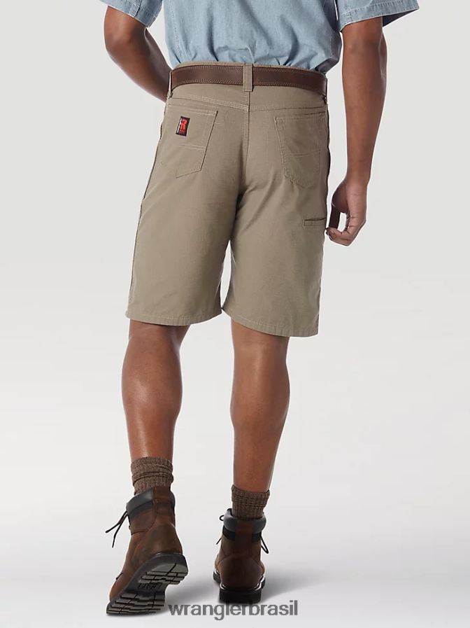 Wrangler Riggs Workwear Técnico Short cáqui escuro (3w345dk) homens roupas 00LN6N592