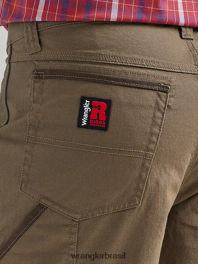 Wrangler Riggs Workwear Utility Shorts Relaxado castanho claro (112325409) homens roupas 00LN6N675