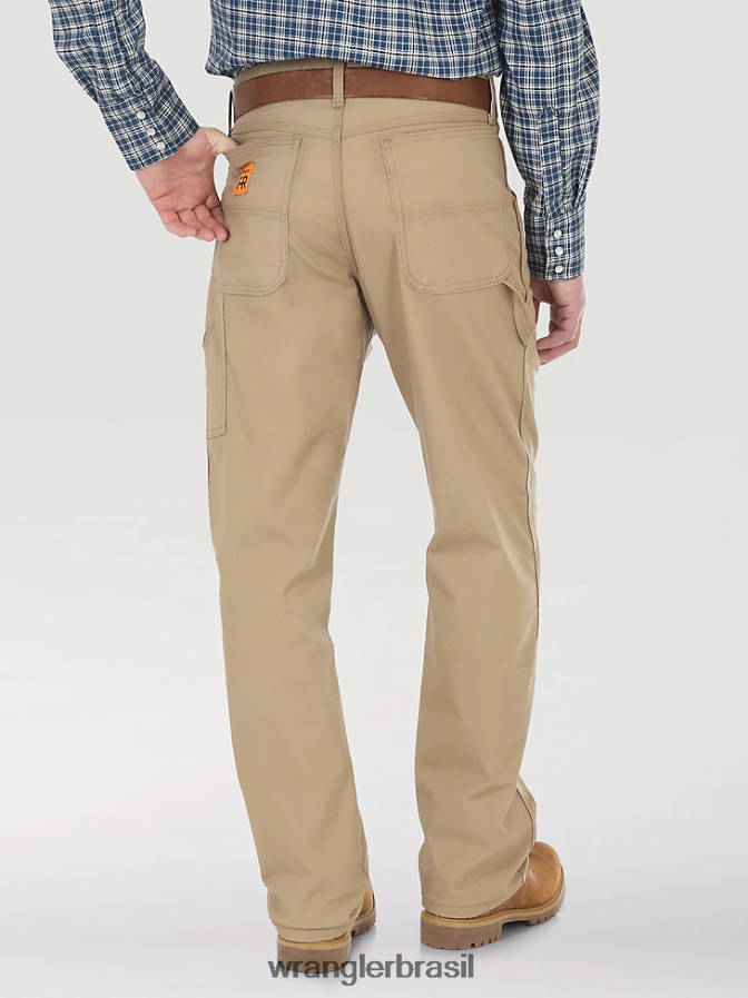 Wrangler Riggs Workwear fr calça de carpinteiro resistente a chamas cáqui (10fr3w02k) homens roupas 00LN6N265