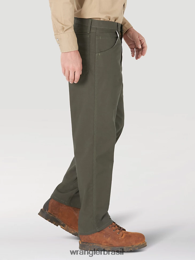 Wrangler Riggs Workwear fr calça de carpinteiro resistente a chamas loden (fr3wacg) homens roupas 00LN6N263