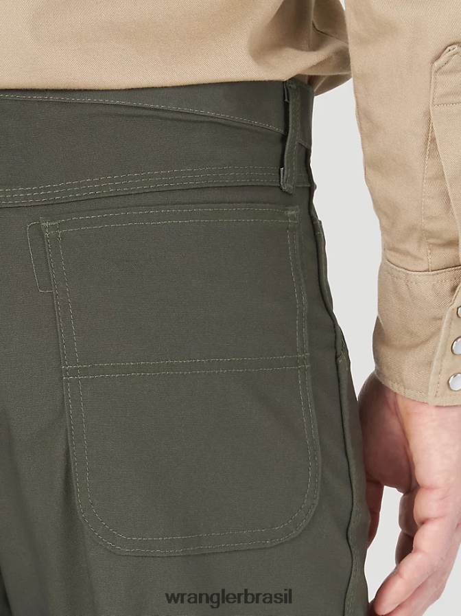 Wrangler Riggs Workwear fr calça de carpinteiro resistente a chamas loden (fr3wacg) homens roupas 00LN6N263