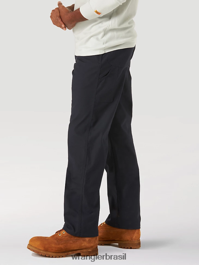 Wrangler Riggs Workwear fr calça de carpinteiro resistente a chamas marinha (fr3wacb) homens roupas 00LN6N264