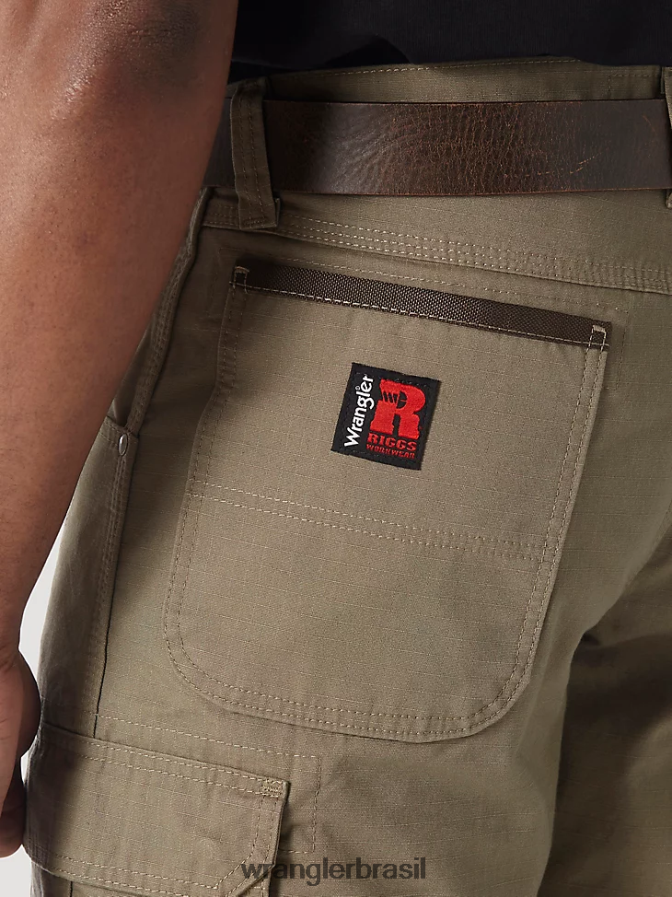 Wrangler Riggs roupa de trabalho ripstop ranger cargo short casca (3w360br) homens roupas 00LN6N522