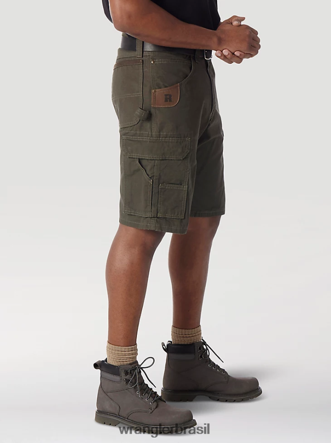 Wrangler Riggs roupa de trabalho ripstop ranger cargo short loden (3w360ld) homens roupas 00LN6N524