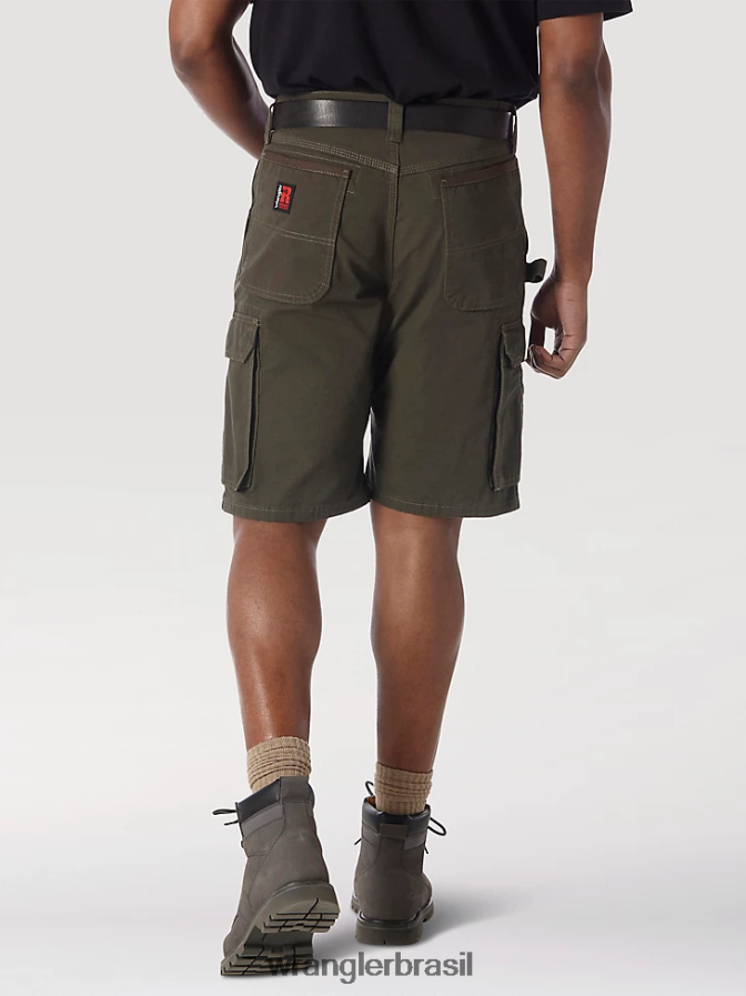 Wrangler Riggs roupa de trabalho ripstop ranger cargo short loden (3w360ld) homens roupas 00LN6N524