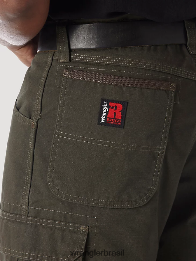 Wrangler Riggs roupa de trabalho ripstop ranger cargo short loden (3w360ld) homens roupas 00LN6N524