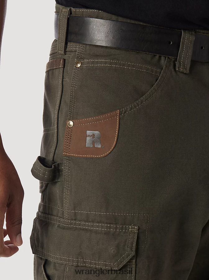 Wrangler Riggs roupa de trabalho ripstop ranger cargo short loden (3w360ld) homens roupas 00LN6N524