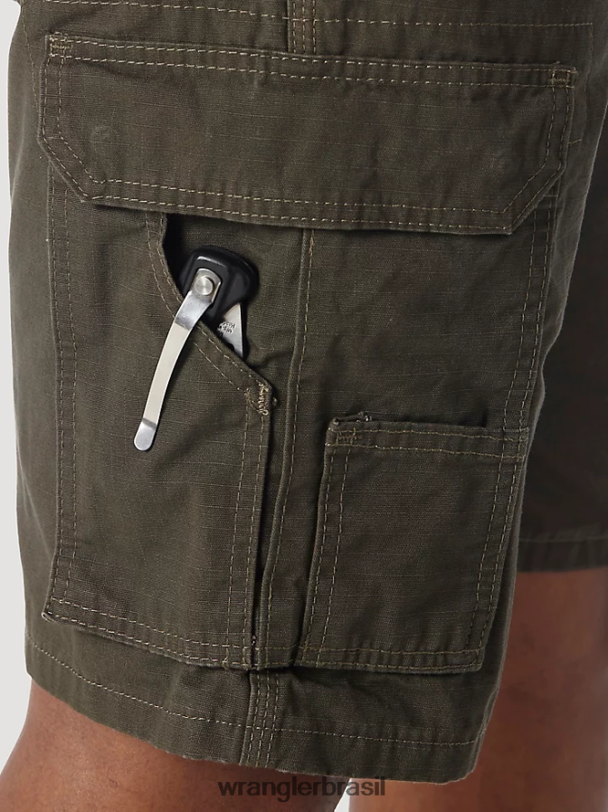 Wrangler Riggs roupa de trabalho ripstop ranger cargo short loden (3w360ld) homens roupas 00LN6N524
