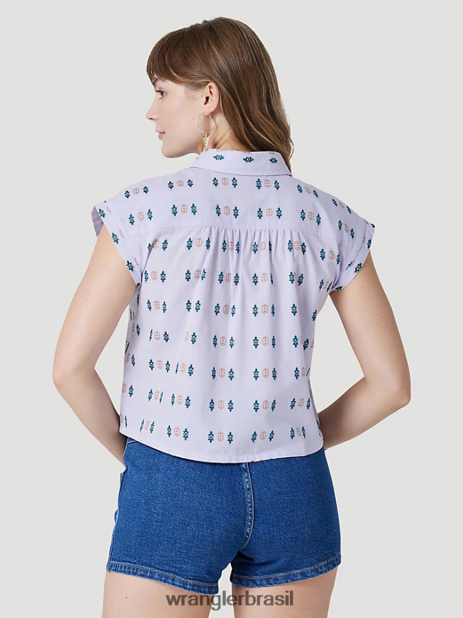 Wrangler atg by camiseta com capuz oceano (112331283) mulheres roupas 00LN6N900