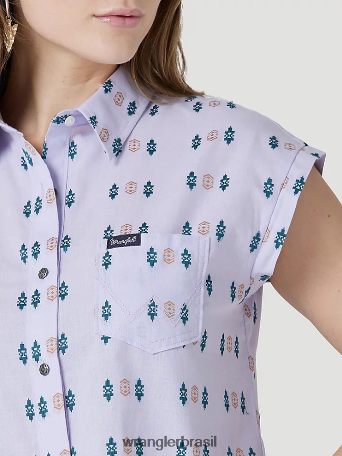 Wrangler atg by camiseta com capuz oceano (112331283) mulheres roupas 00LN6N900