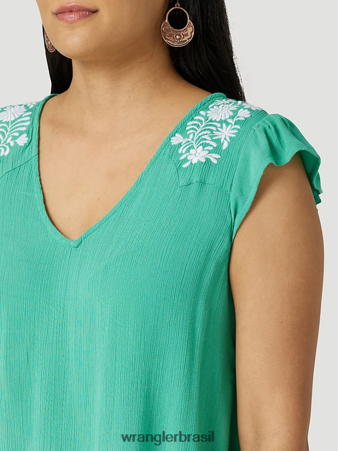 Wrangler atg by camiseta com capuz oceano (112331283) mulheres roupas 00LN6N900