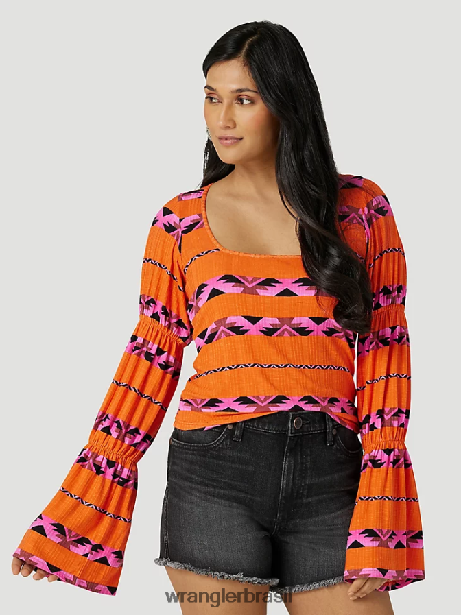 Wrangler atg by camiseta com capuz oceano (112331283) mulheres roupas 00LN6N900