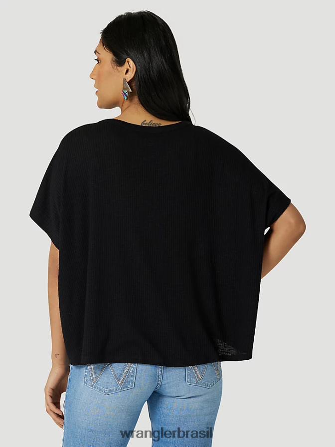 Wrangler atg by camiseta com capuz oceano (112331283) mulheres roupas 00LN6N900