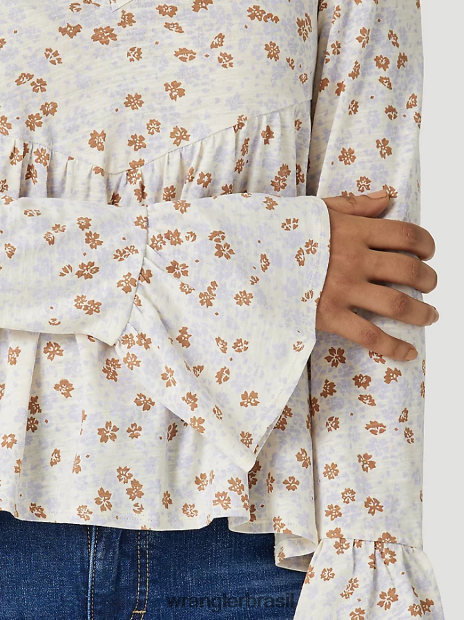 Wrangler atg by camiseta com capuz oceano (112331283) mulheres roupas 00LN6N900