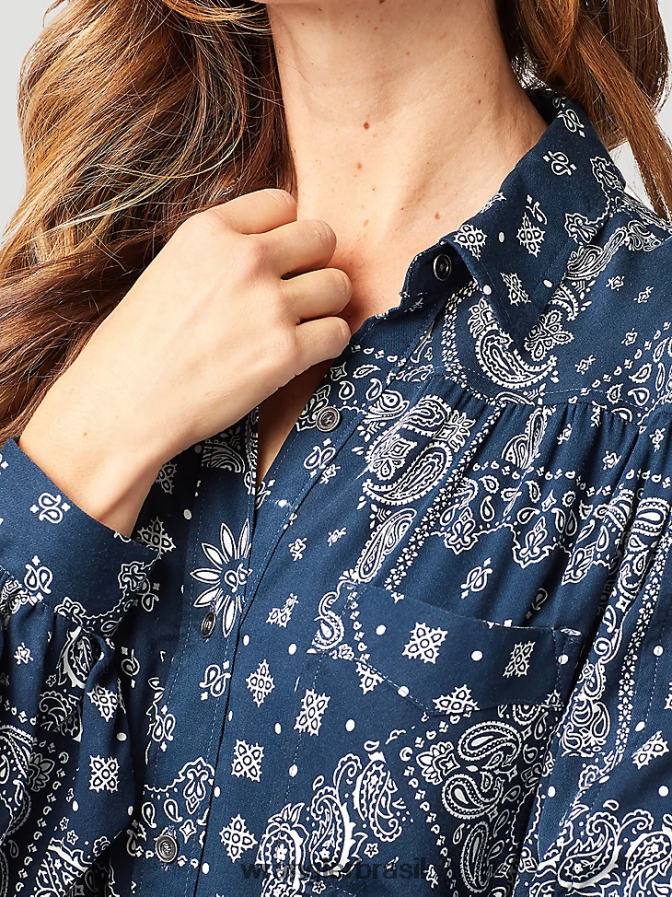 Wrangler atg by camiseta com capuz oceano (112331283) mulheres roupas 00LN6N900