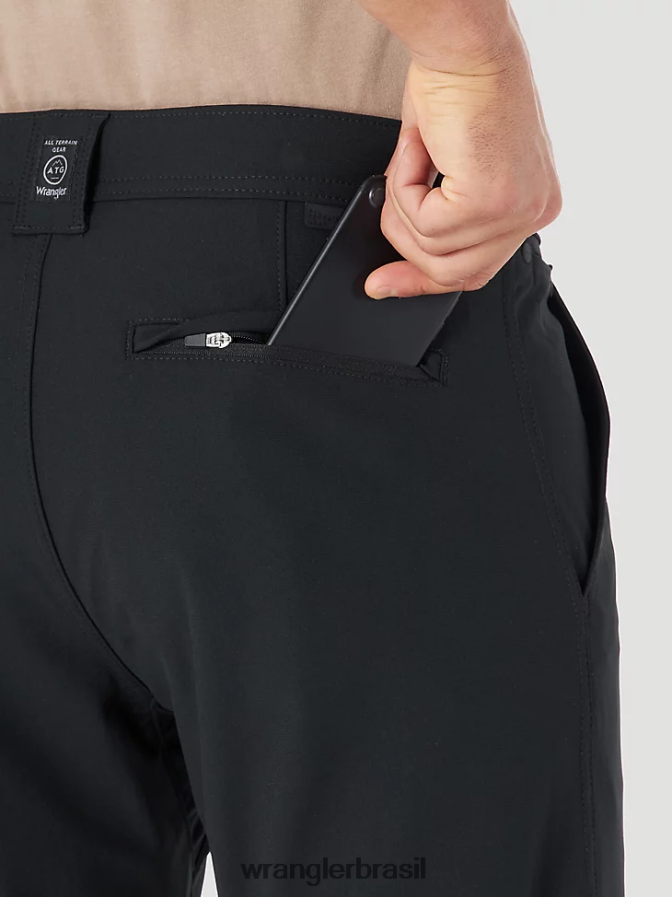 Wrangler atg fwds chino preto azeviche (ns818jb) homens roupas 00LN6N257