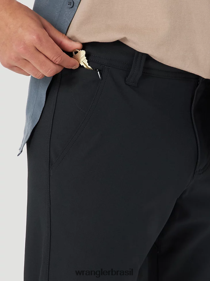 Wrangler atg fwds chino preto azeviche (ns818jb) homens roupas 00LN6N257