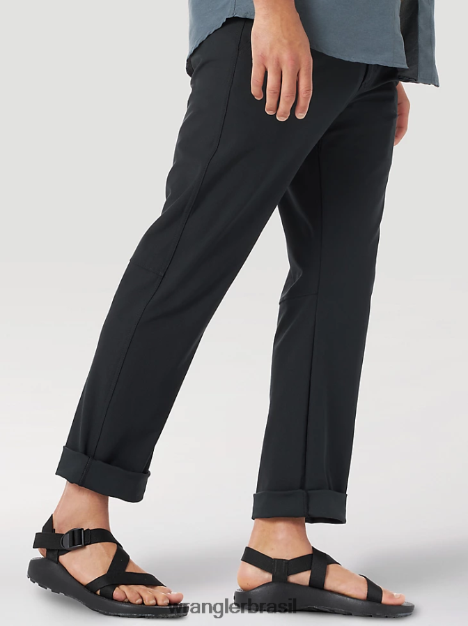Wrangler atg fwds chino preto azeviche (ns818jb) homens roupas 00LN6N257