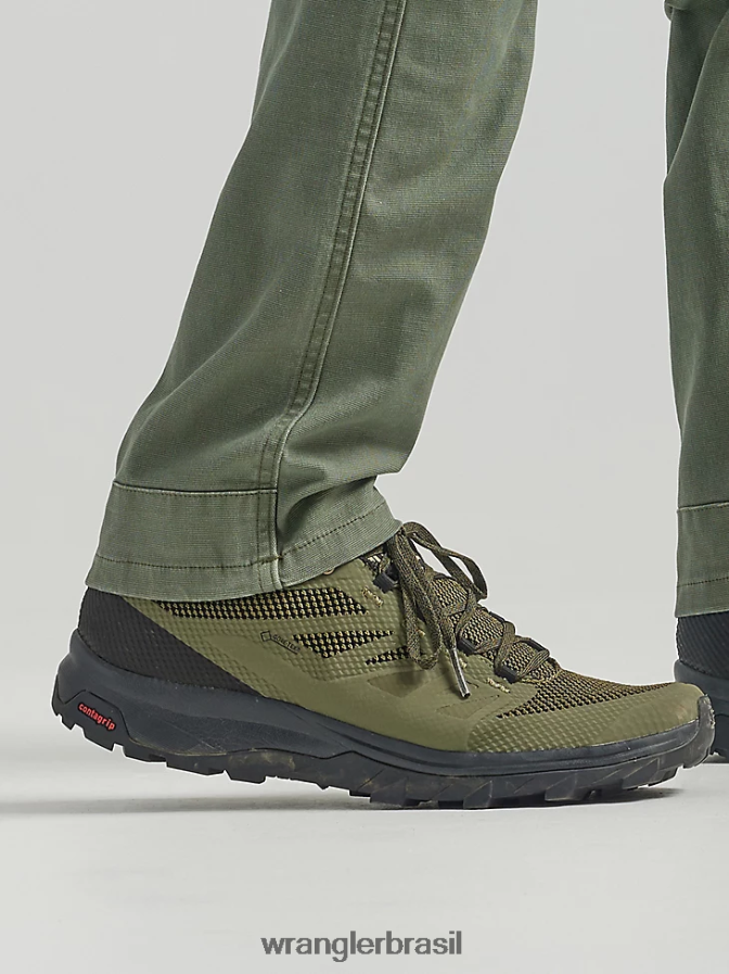 Wrangler calça atg cinco bolsos azeitona empoeirada (112331043) homens roupas 00LN6N637