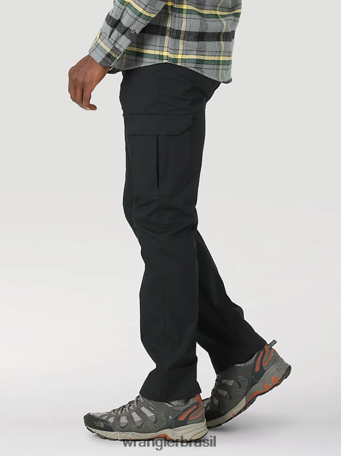 Wrangler calça cargo faixa atg preto azeviche (112323453) homens roupas 00LN6N239