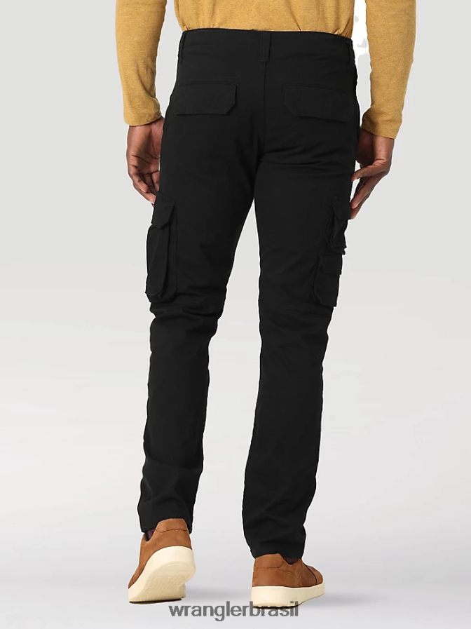 Wrangler calça cargo flex cônica preto (112326301) homens roupas 00LN6N229