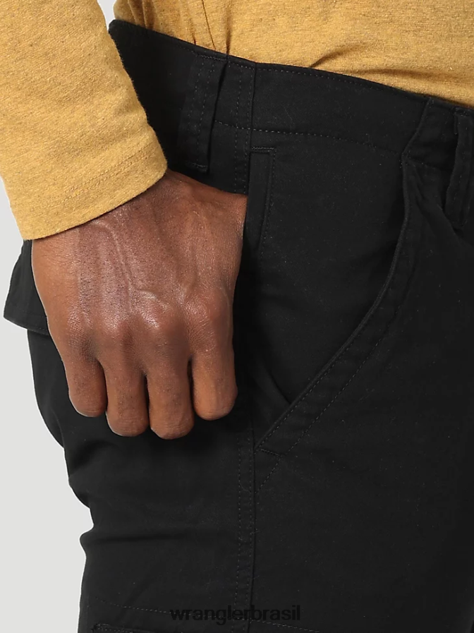 Wrangler calça cargo flex cônica preto (112326301) homens roupas 00LN6N229