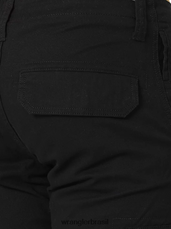 Wrangler calça cargo flex cônica preto (112326301) homens roupas 00LN6N229