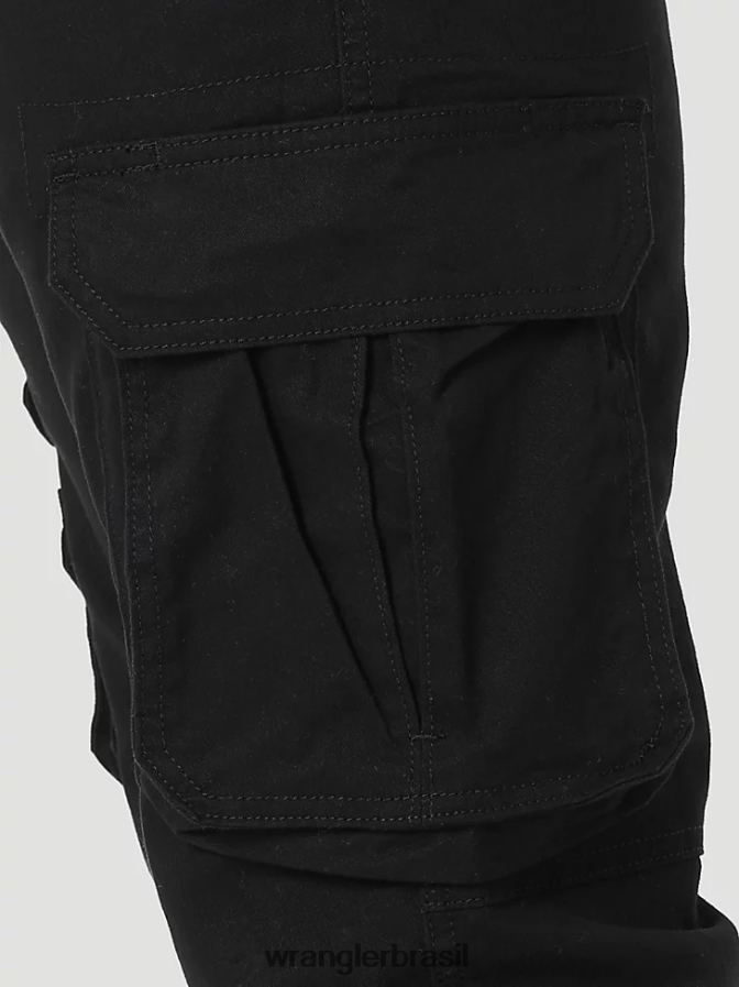 Wrangler calça cargo flex cônica preto (112326301) homens roupas 00LN6N229