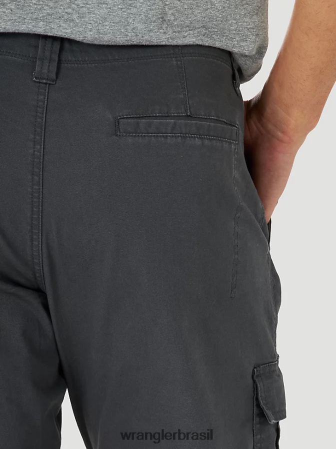 Wrangler calça cargo flex premium cinco estrelas com ajuste relaxado antricita (70abwah) homens roupas 00LN6N222