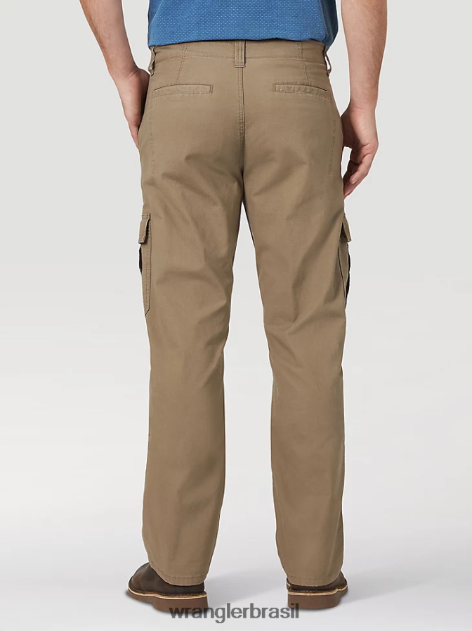 Wrangler calça cargo flex premium cinco estrelas com ajuste relaxado cevada (70abwby) homens roupas 00LN6N223