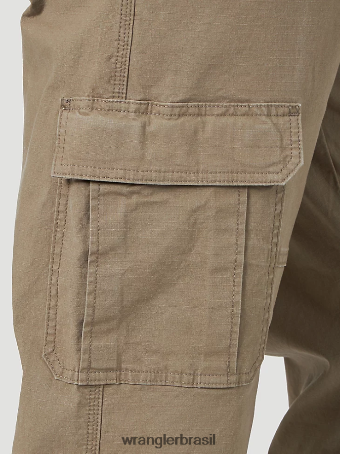 Wrangler calça cargo flex premium cinco estrelas com ajuste relaxado cevada (70abwby) homens roupas 00LN6N223