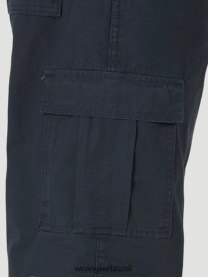 Wrangler calça cargo flex premium cinco estrelas com ajuste relaxado marinha (70ab0nv) homens roupas 00LN6N224