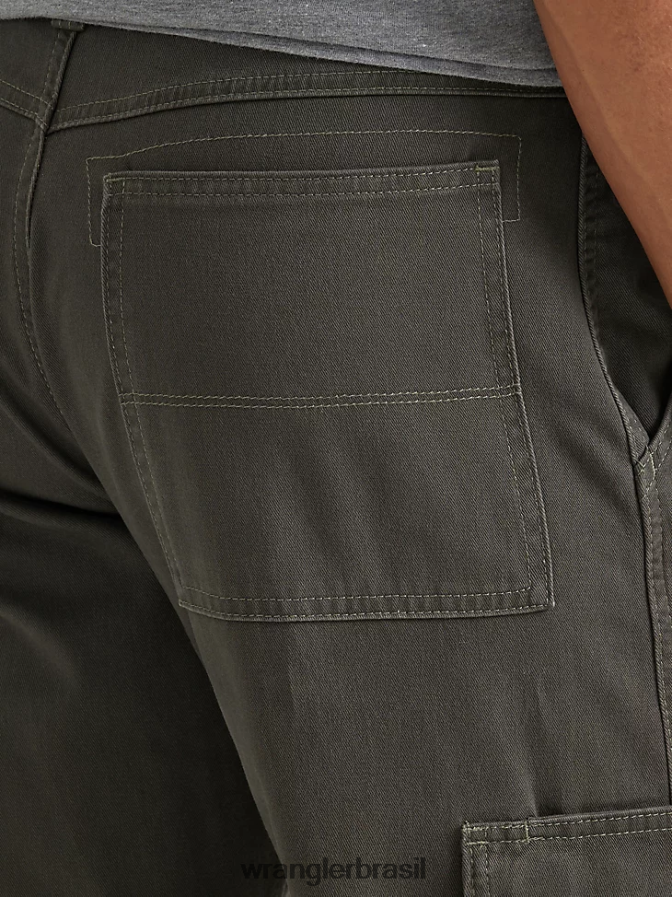 Wrangler calça cargo relaxada autêntica azeitona monótona (10zm6lgod) homens roupas 00LN6N243