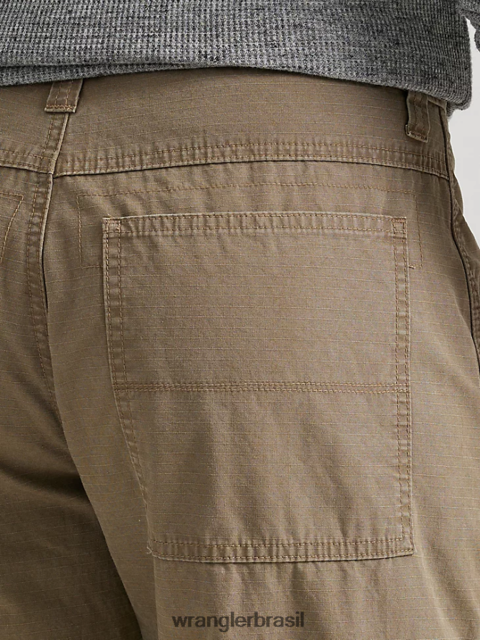Wrangler calça cargo relaxada autêntica cevada (10zm6lgml) homens roupas 00LN6N246