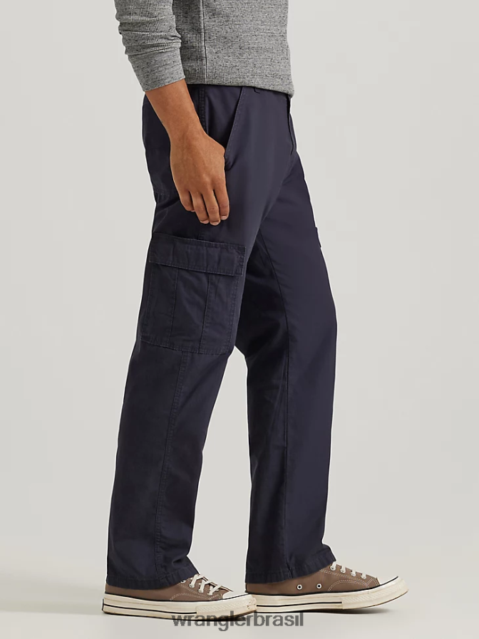Wrangler calça cargo relaxada autêntica marinha (10zm6lgnv) homens roupas 00LN6N242