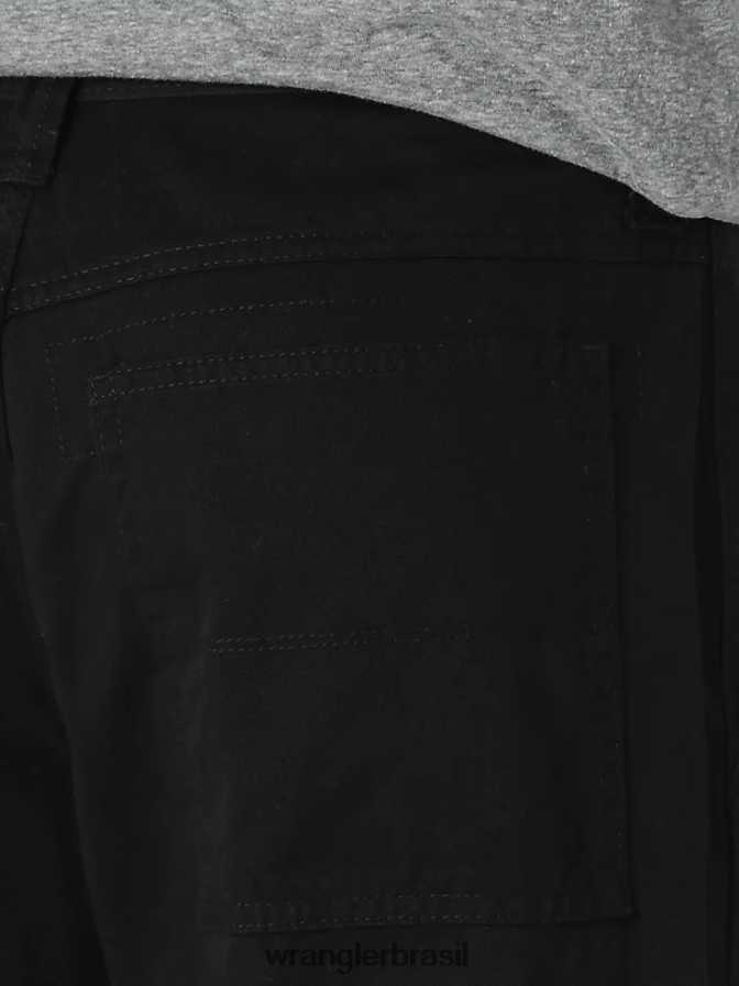 Wrangler calça cargo relaxada autêntica preto (10zm6lgbl) homens roupas 00LN6N245
