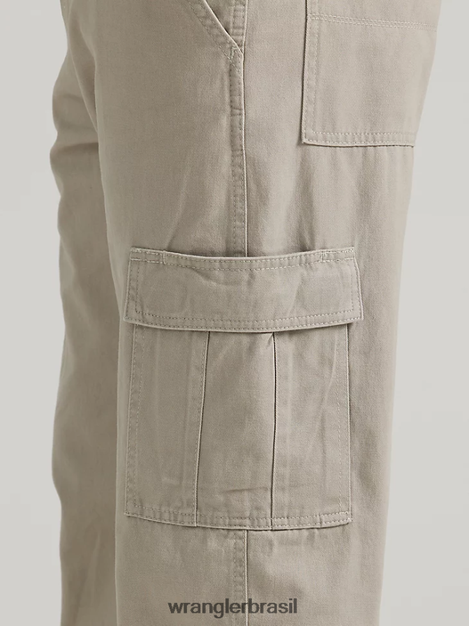 Wrangler calça cargo relaxada autêntica pó cáqui (10zm6lgkd) homens roupas 00LN6N241