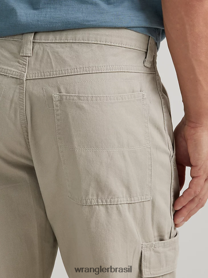 Wrangler calça cargo relaxada autêntica pó cáqui (10zm6lgkd) homens roupas 00LN6N241