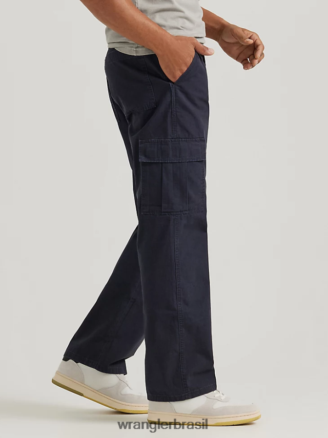 Wrangler calça cargo ripstop marinha (70l3wnv) homens roupas 00LN6N237