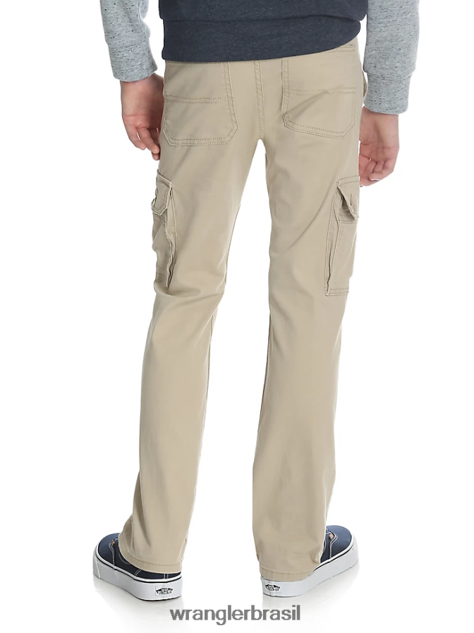 Wrangler calça cargo slim reta e elástica lustre (9rkbwbf) Rapazes roupas 00LN6N957
