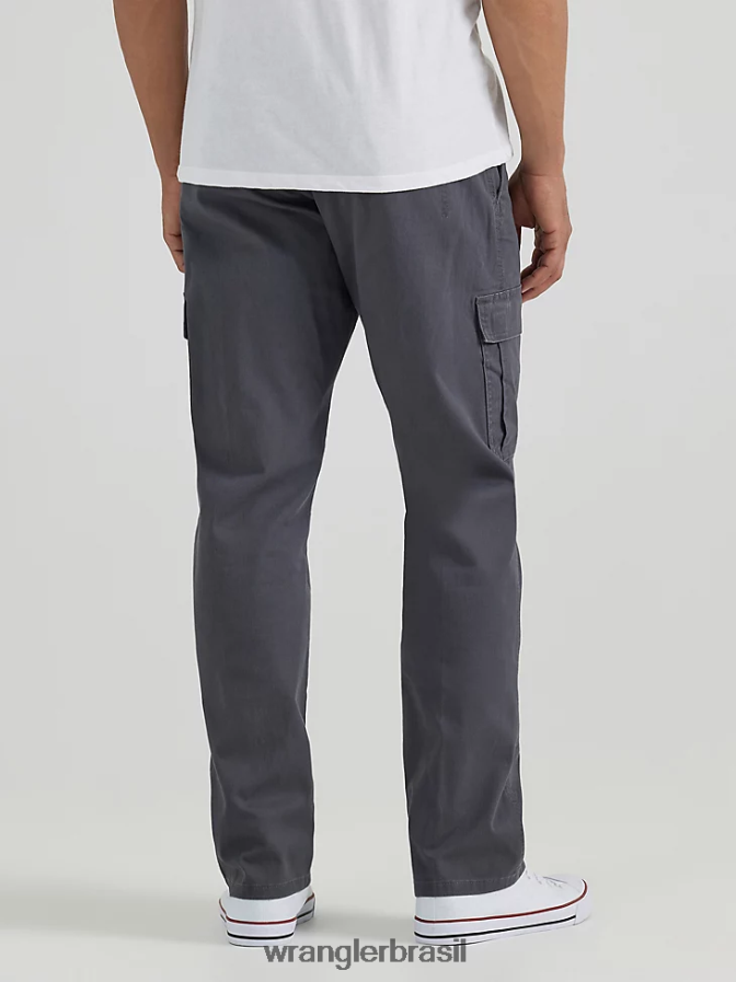 Wrangler calça cargo stretch relaxada autêntica antracite (10zm7abah) homens roupas 00LN6N235