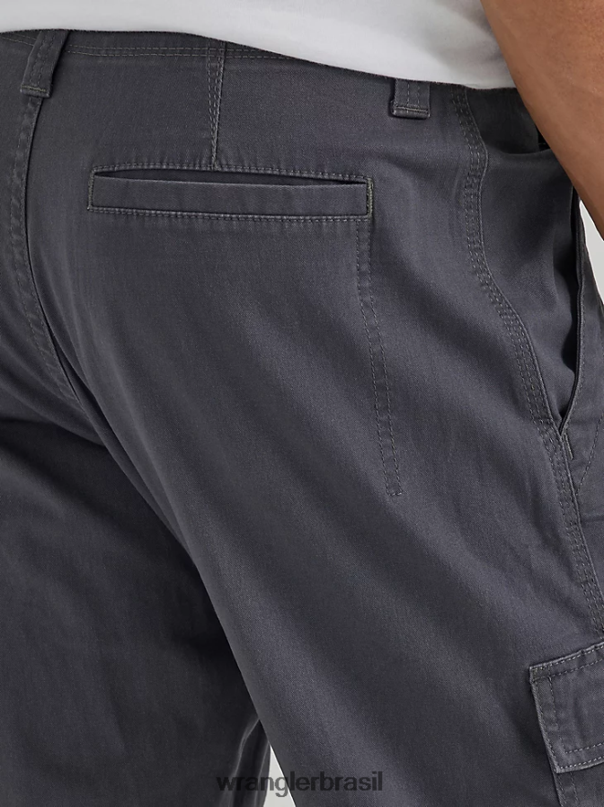 Wrangler calça cargo stretch relaxada autêntica antracite (10zm7abah) homens roupas 00LN6N235
