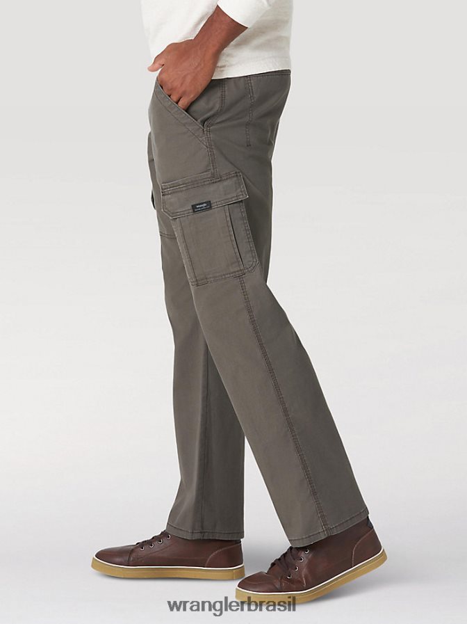 Wrangler calça cargo stretch relaxada autêntica azeitona monótona (10zm7abod) homens roupas 00LN6N230